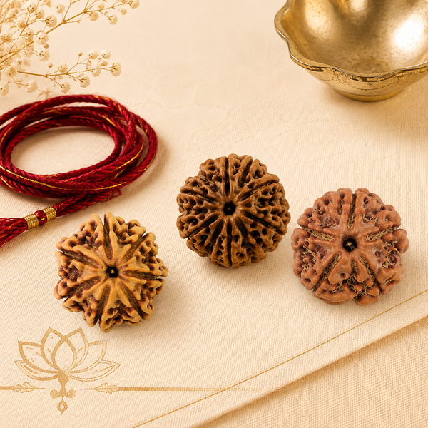 Foundation Rudraksha Set (5, 6 & 7 Mukhi)