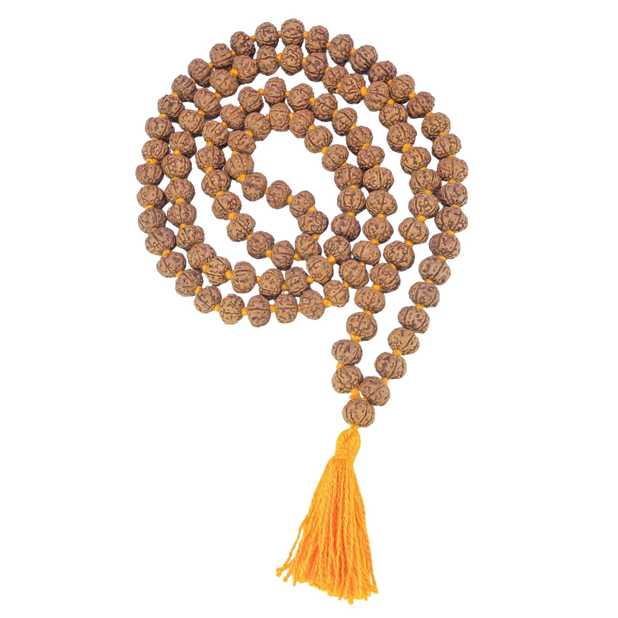 5 Mukhi Indonesian Rudraksha Mala – Peace, Protection & Spiritual Growth