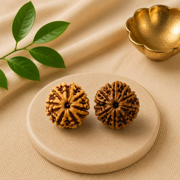 Divine Prosperity Nepali 6 & 7 Mukhi Rudraksha Pair