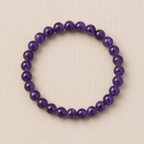 Natural Amethyst Crystal Bracelet – Peace, Intuition & Spiritual Protection