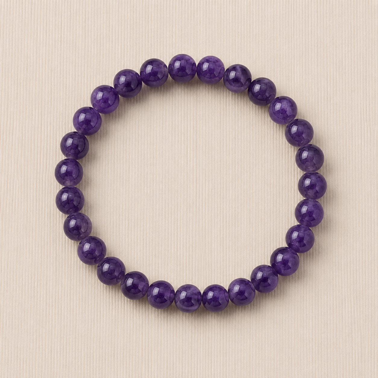 Natural Amethyst Crystal Bracelet – Peace, Intuition & Spiritual Protection