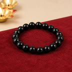 Natural Black Obsidian Crystal Bracelet – Protection, Grounding & Inner Strength