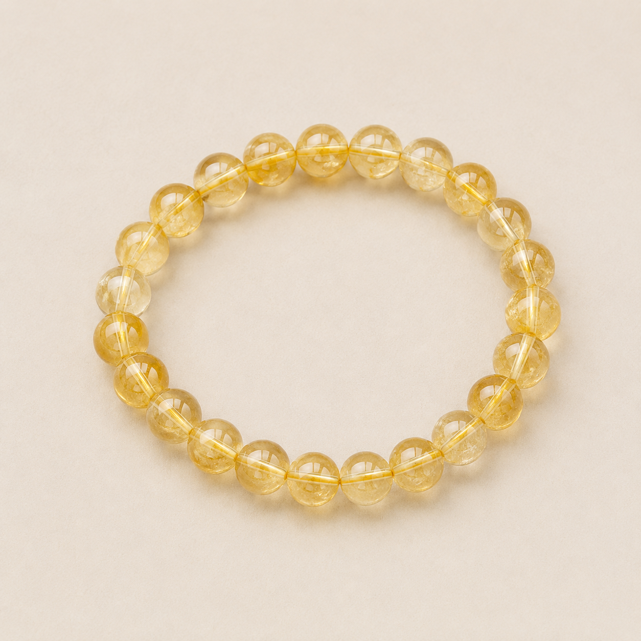 Natural Citrine Crystal Bracelet – Wealth, Abundance & Positive Energy