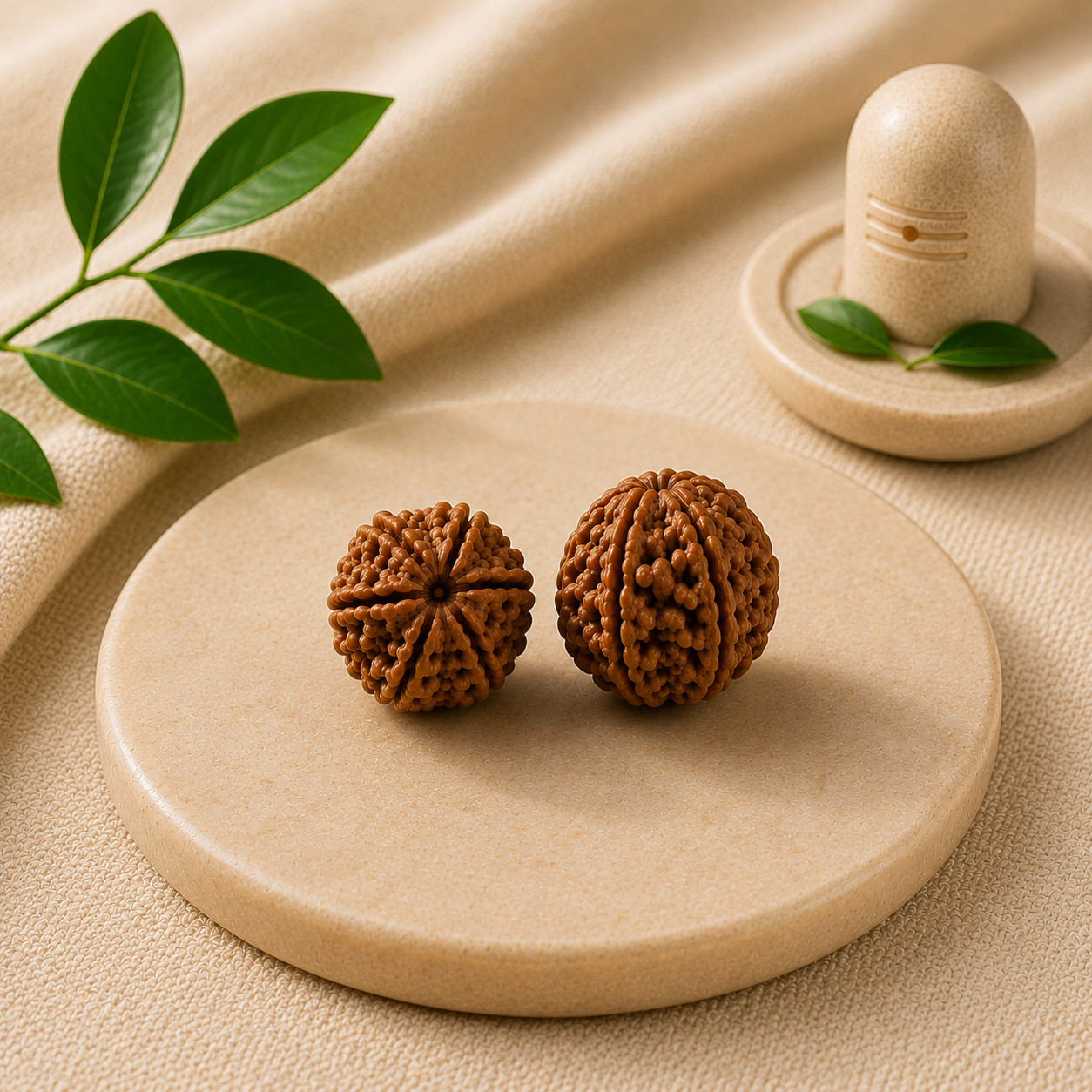 5 & 7 Mukhi Rudraksha Shiv Shakti  Pair