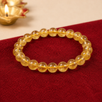 Natural Citrine Crystal Bracelet – Wealth, Abundance & Positive Energy
