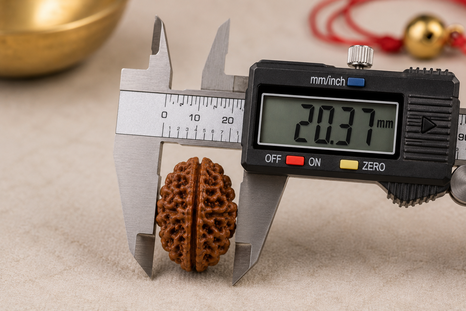 Premium 2 Mukhi Rudraksha Bead – Original Nepali