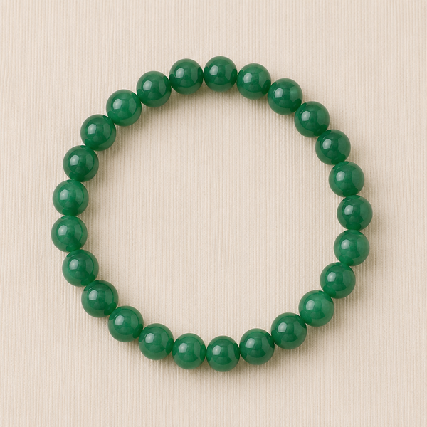 Natural Green Jade Crystal Bracelet – Prosperity, Harmony & Good Fortune
