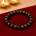 Natural Golden Obsidian Crystal Bracelet – Protection, Strength & Self-Discovery
