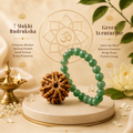 7 Mukhi Rudraksha & Green Aventurine Bracelet