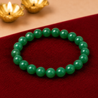 Natural Green Jade Crystal Bracelet – Prosperity, Harmony & Good Fortune