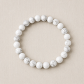 Natural Howlite Crystal Bracelet – Calm, Clarity & Inner Peace