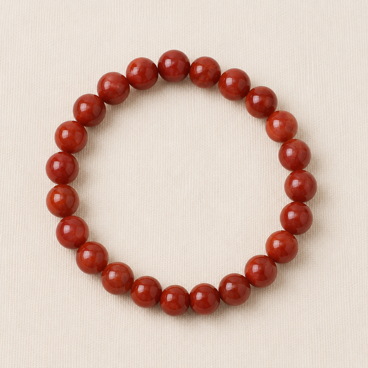 Natural Red Onyx Crystal Bracelet – Strength, Confidence & Protection