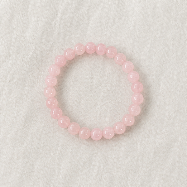 Premium Rose Quartz Crystal Bracelet – Love & Positive Energy