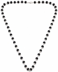 Premium Silver Cap Karungali Mala – Spiritual Strength, Protection & Timeless Elegance